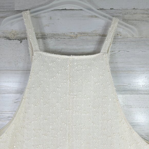 ARULA Ivory Shine Skirtall Dress PLUS SIZE 2X Ivory Coastal Feminine Texture EUC - Picture 8 of 16